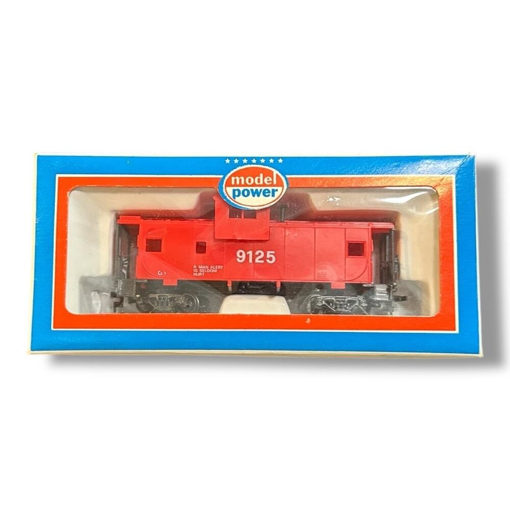 Model Power 9125 Red Safety Model Train Caboose